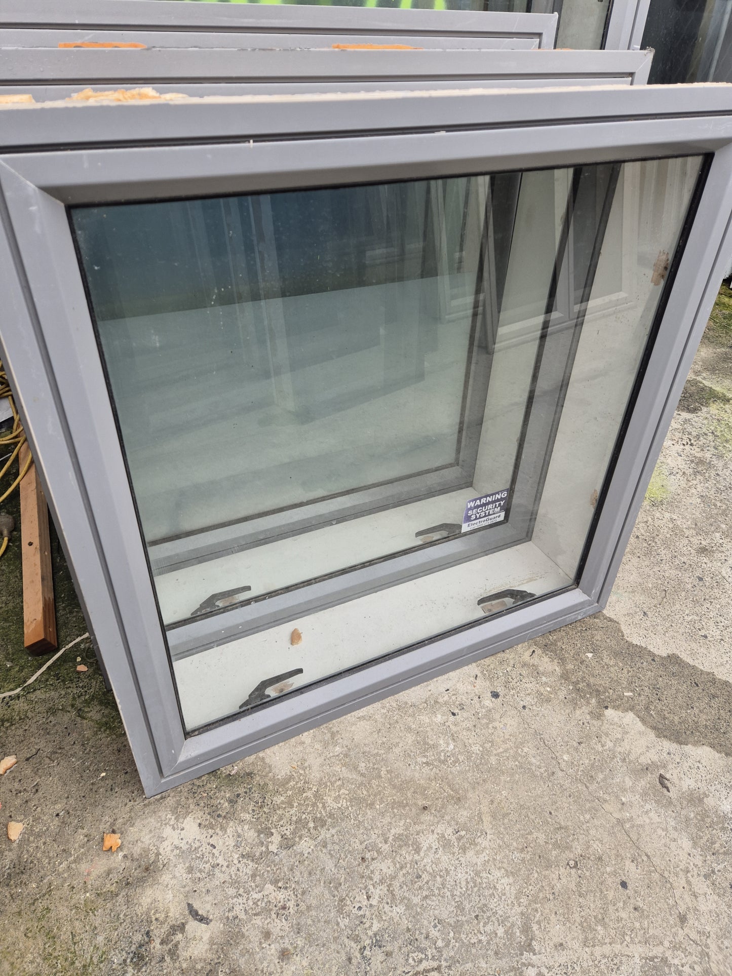 Grey Aluminium Window 890 x 890 #2052 matching joinery available