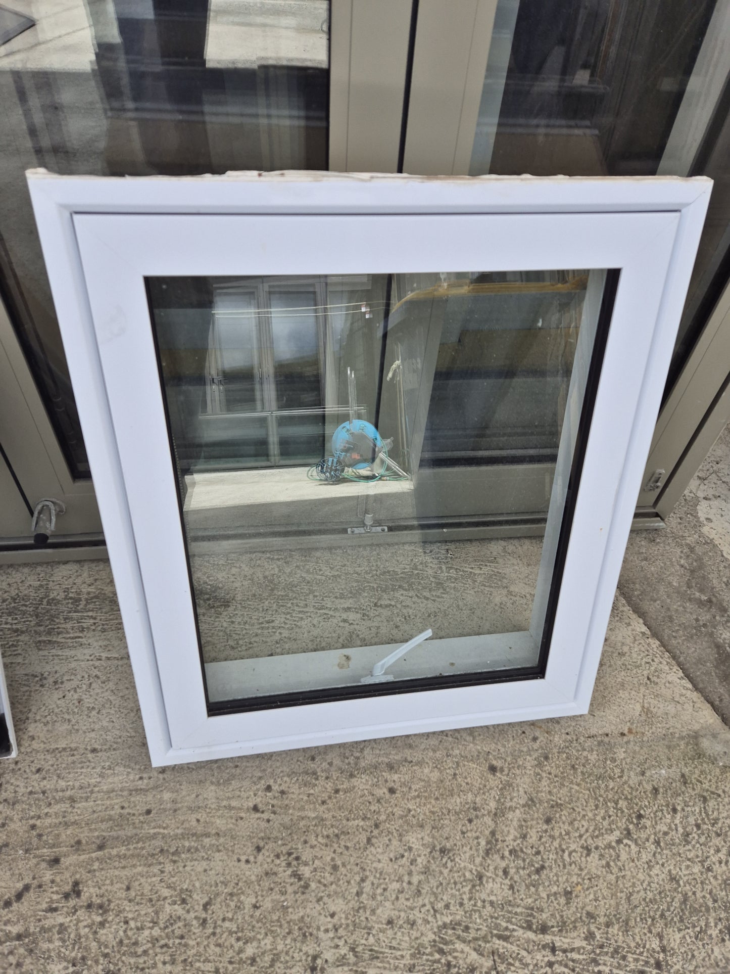 White Double Glazed Aluminium Window 700 H x 600 W #2080