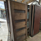 Wooden Door with glass panels Door only size 1980 H x 810 W #2082