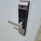 Solid Aluminium Door complete with frame, Yale swipe card lock 2m H x 935W #2224