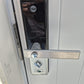 Solid Aluminium Door complete with frame, Yale swipe card lock 2m H x 935W #2224