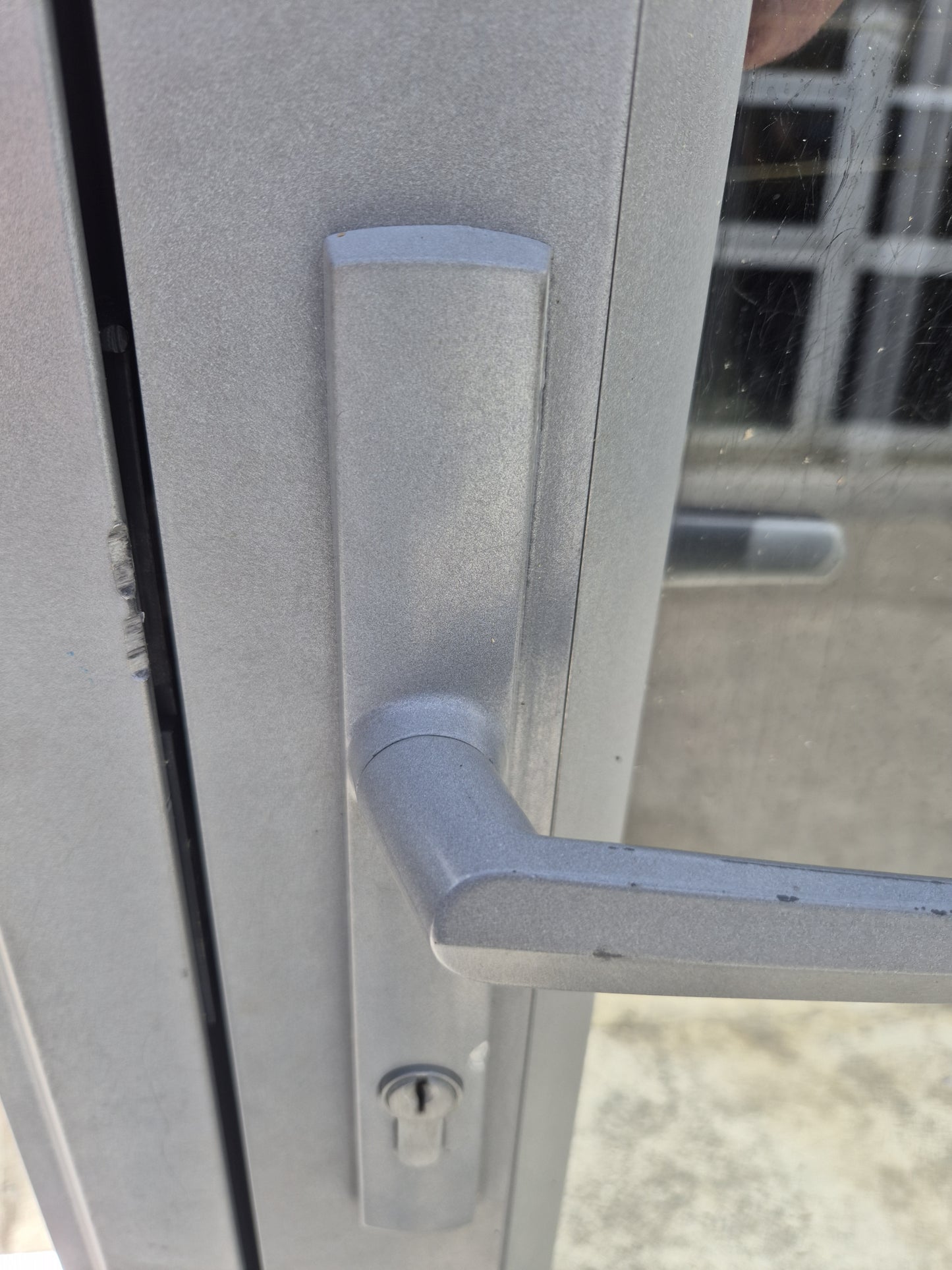 Bifolding door with outside access door 2m H x 2.4 W #2078