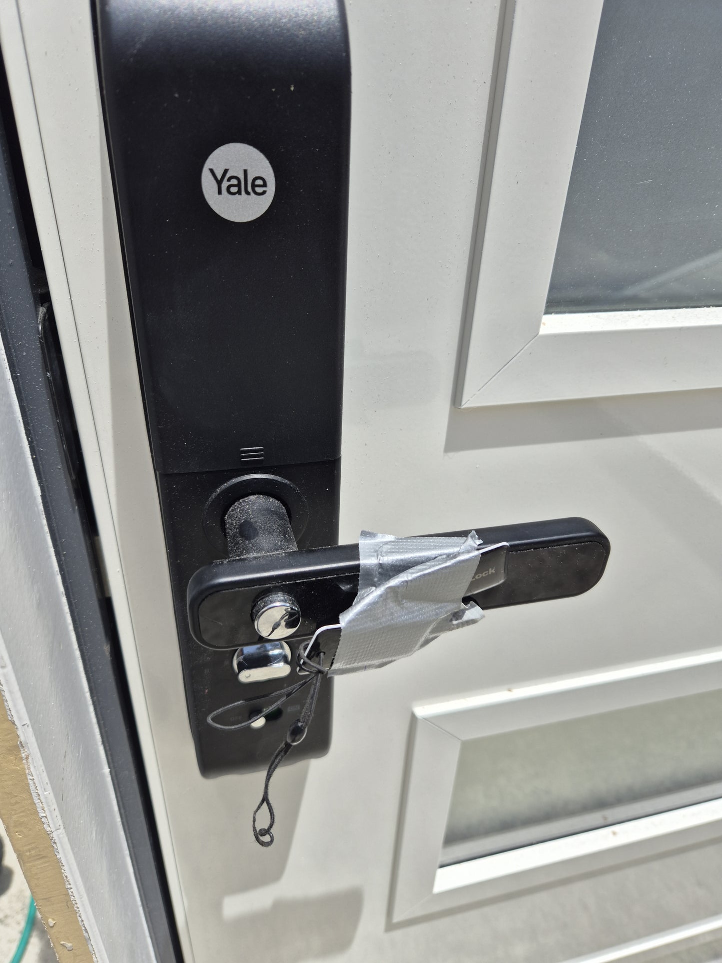 Modern Entrance Door, Double Glazed 2020 H x 1105 W swipe card entry #2225