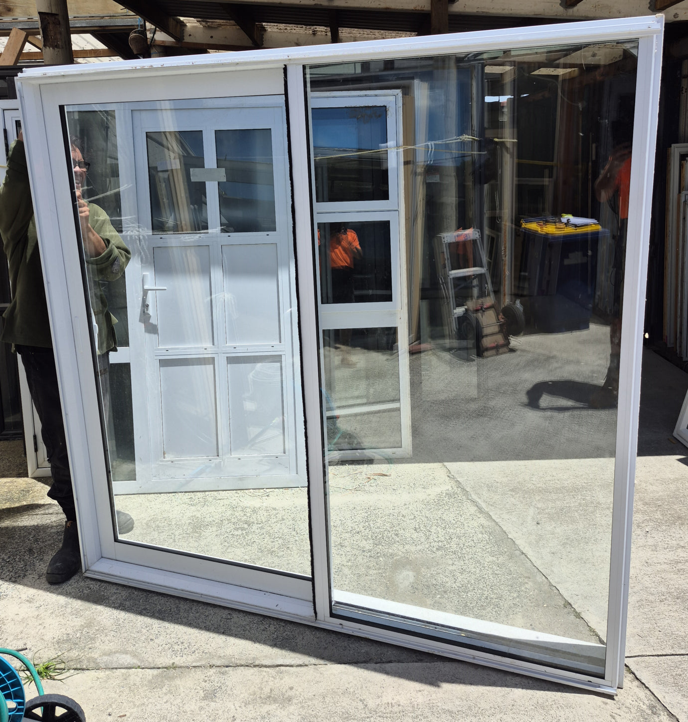 Double Glazed White Ranchslider 2m H x 2040 W #2256