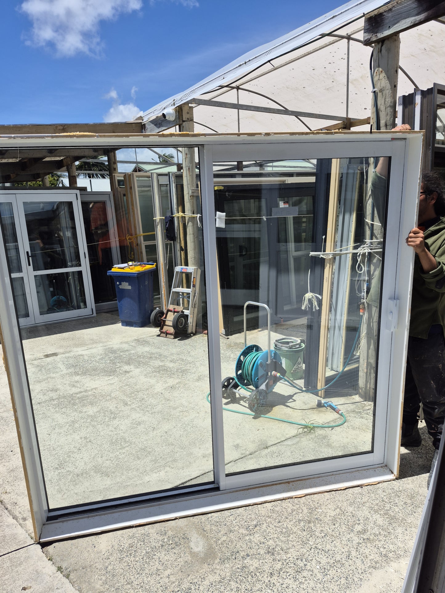 Double Glazed White Ranchslider 2m H x 2040 W #2256