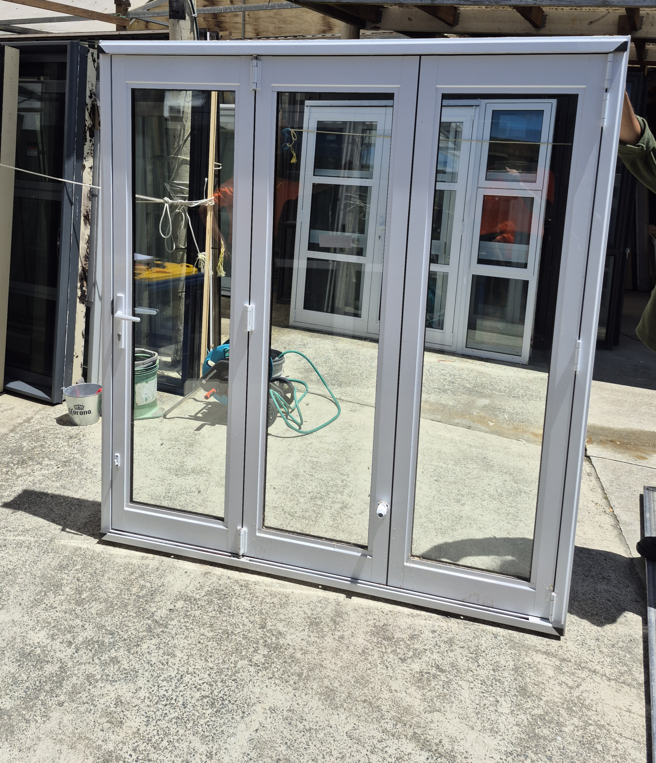 Near New White Double Glazed Aluminium Joinery- priced individually