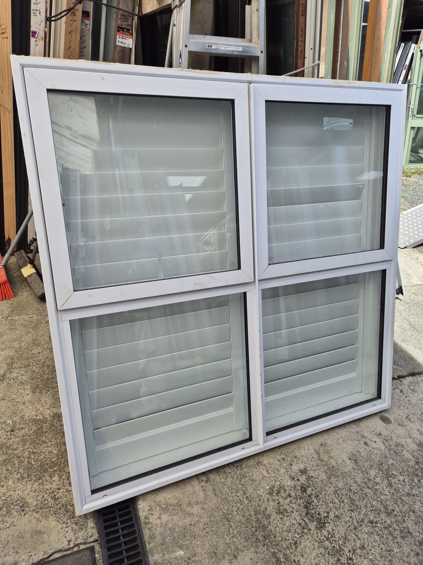 White Double Glazed Window 1.4m x 1.4 #2226 (4 available)