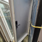 Solid Aluminium Door complete with frame, Yale swipe card lock 2m H x 935W #2224