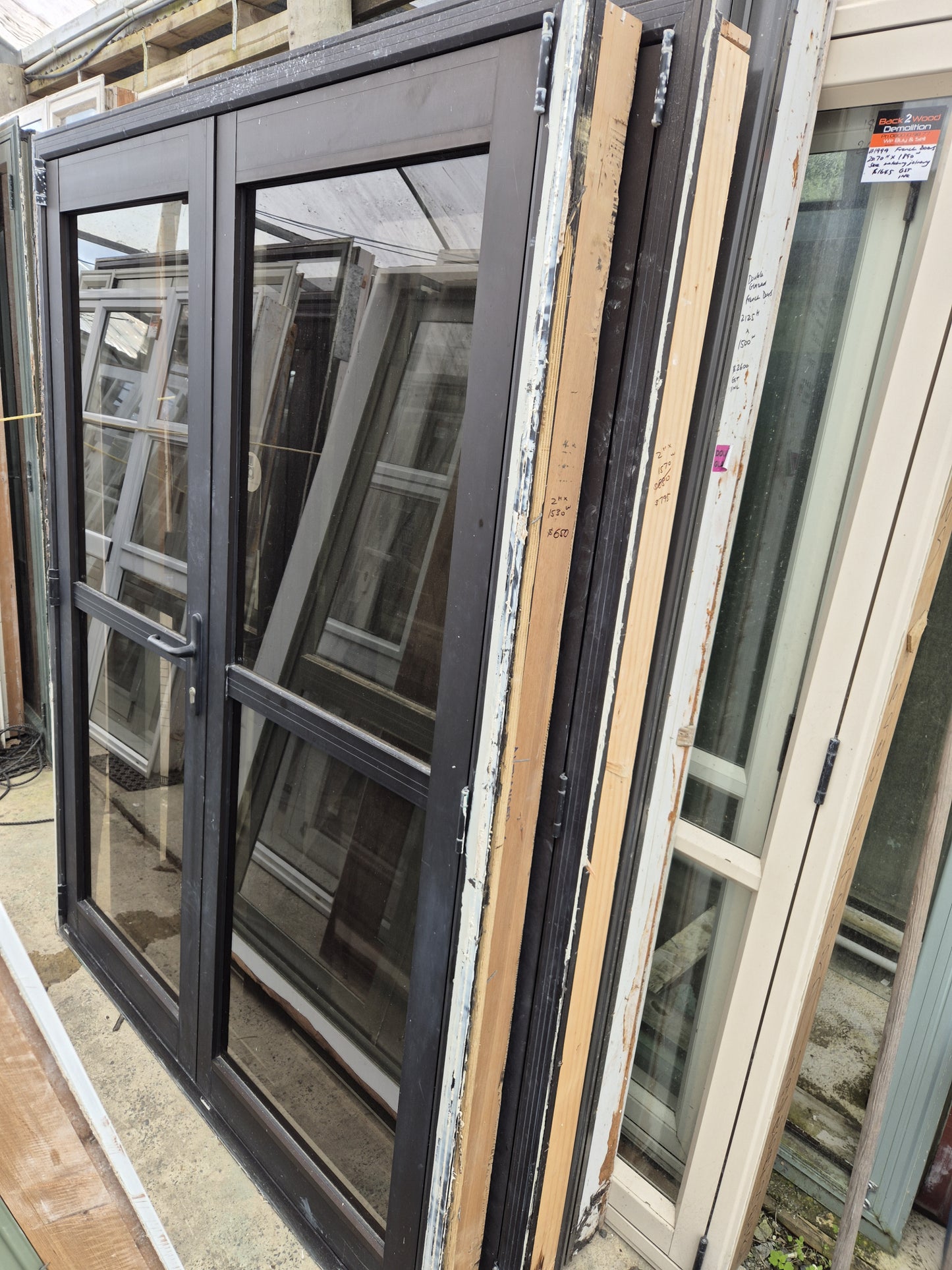 French Doors 2m H x 1530 W #2229