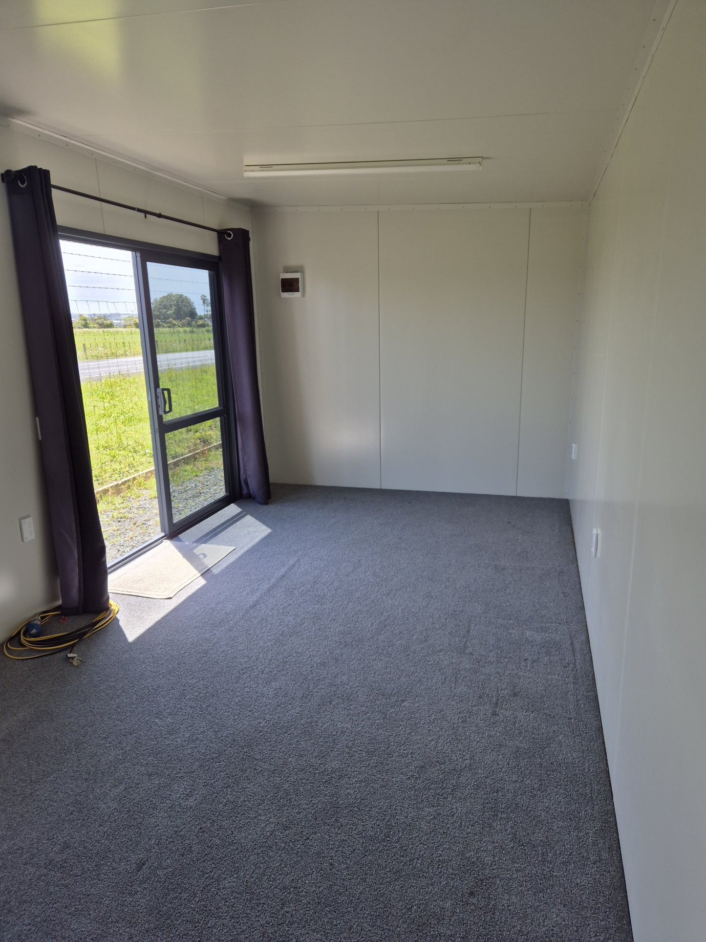 INSTANT SLEEPOUT 6m x 3m DG Joinery, wired, carpet, curtains