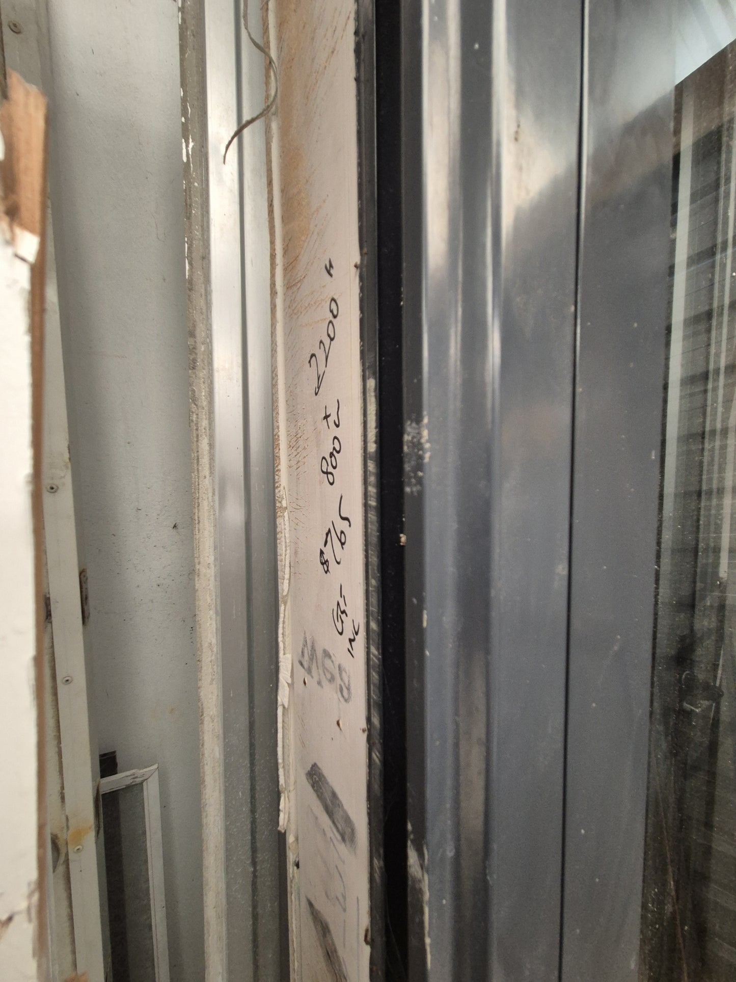 Aluminium Exterior Door 2.2m H x 800 W #2252