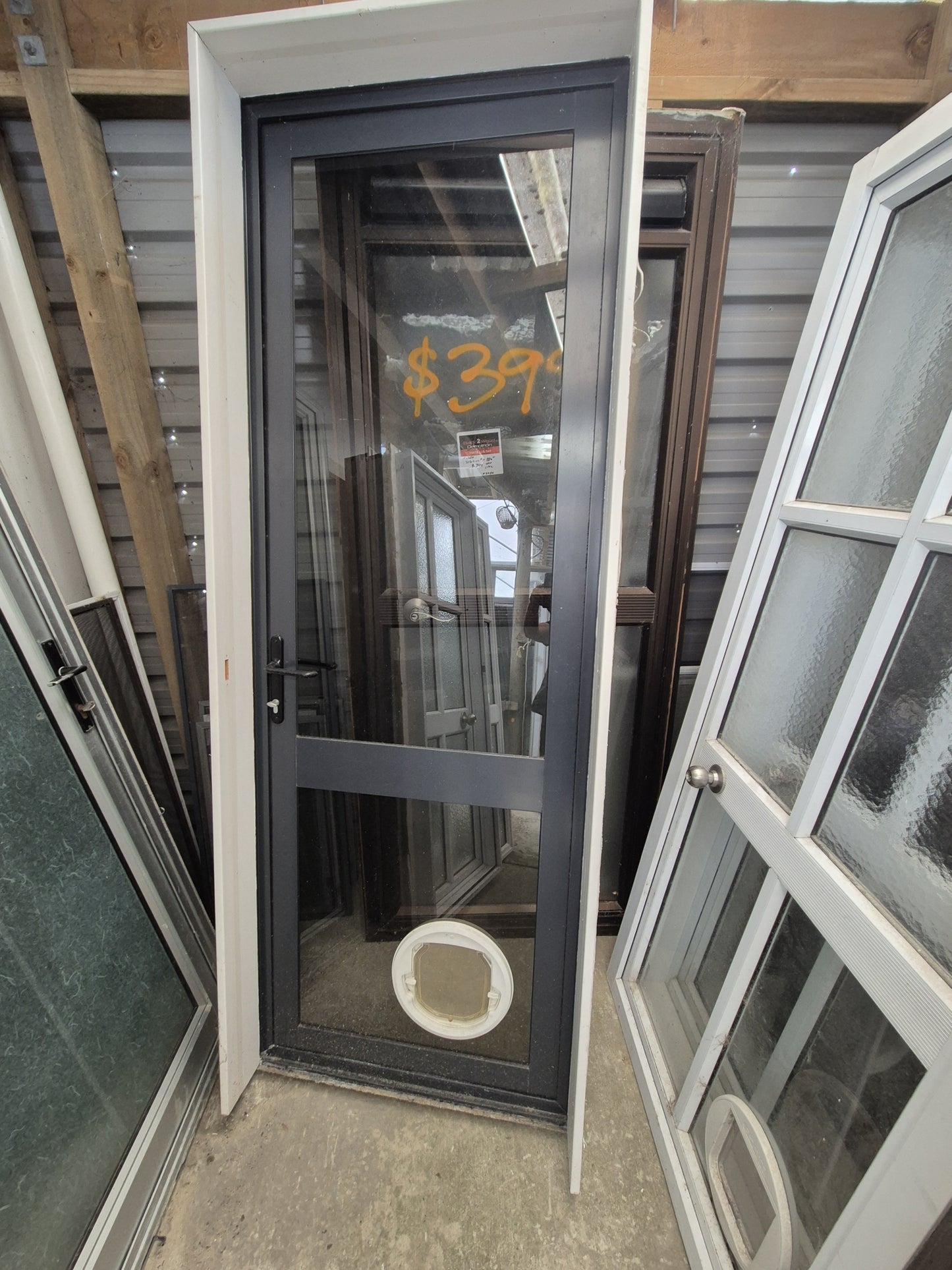 Aluminium Exterior Door 2.2m H x 800 W #2252