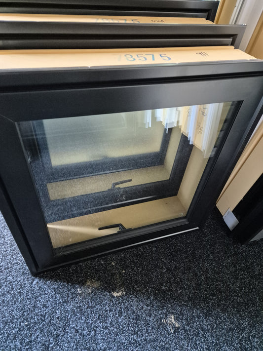 NEW BLACK DOUBLE GLAZED WINDOW 600 x 600 #2260