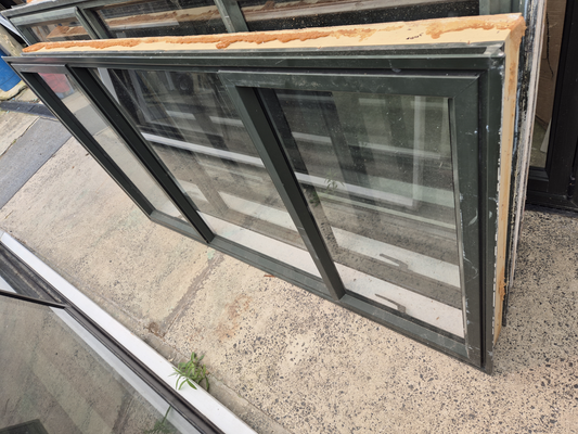 Karaka Green Aluminium Window 910mm H x 1700 W #2272(c)