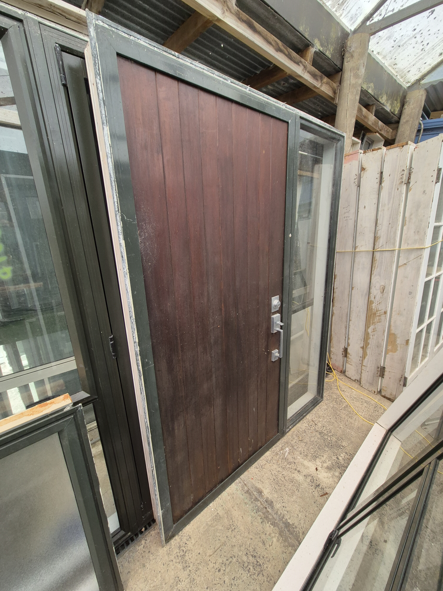 Entrance Door with sidelight #2272(b) see matching joinery