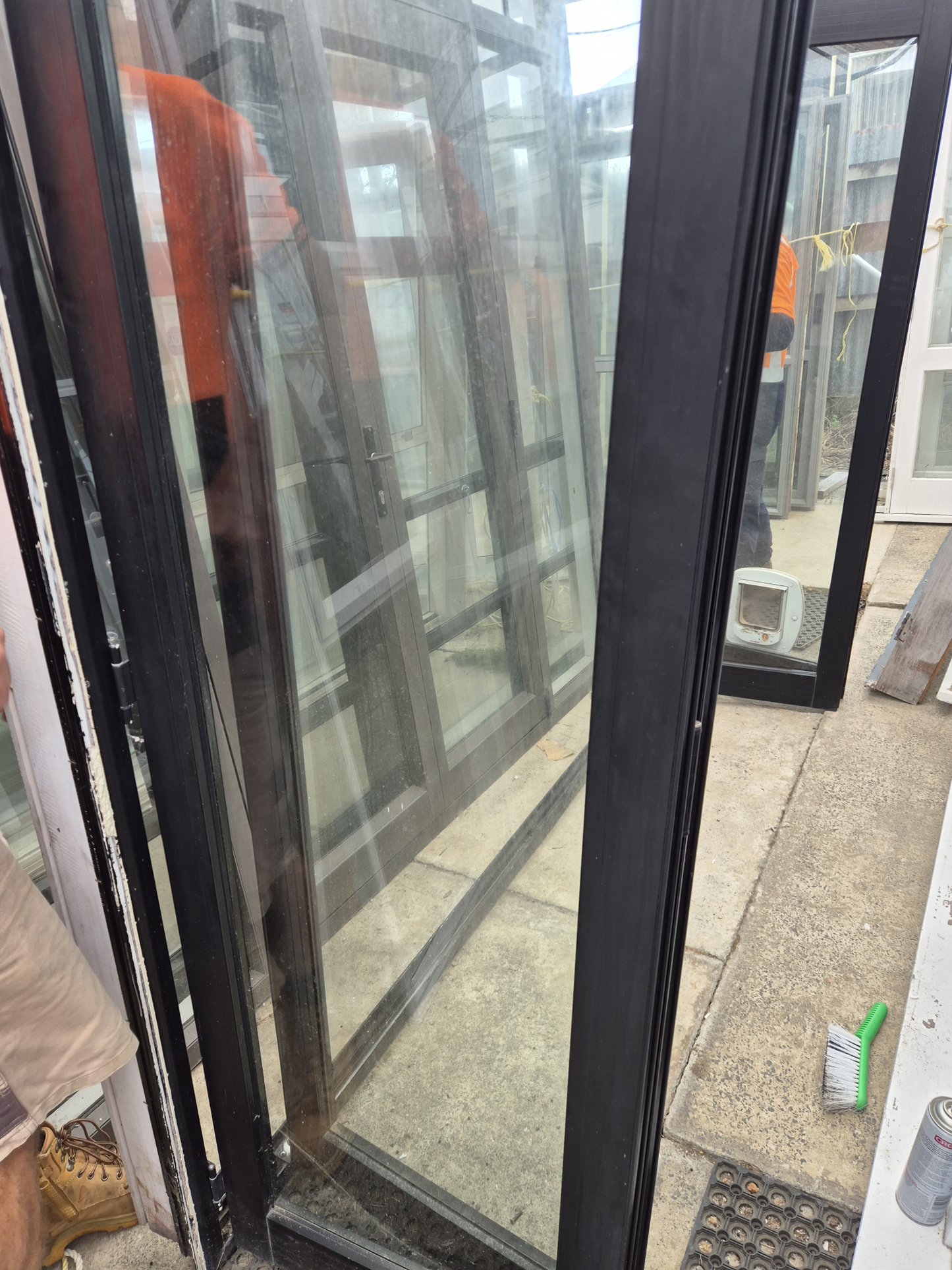 Black Bifolding Door 2m H x 2.41 W #2293