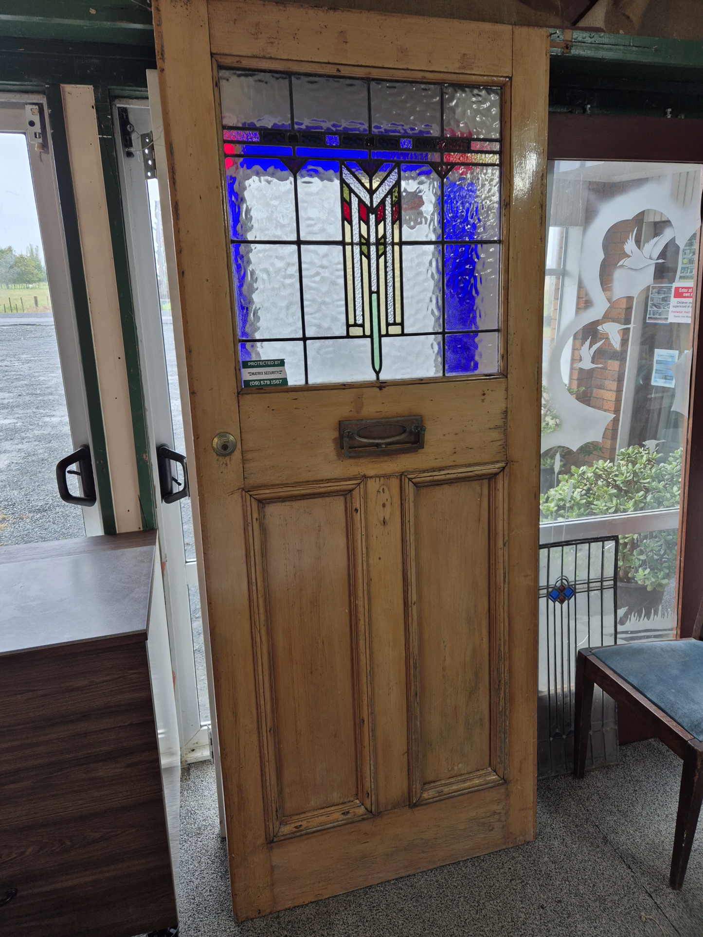 Lovely Villa / Bungalow Leadlight Door 2085 H x 855 W #2288
