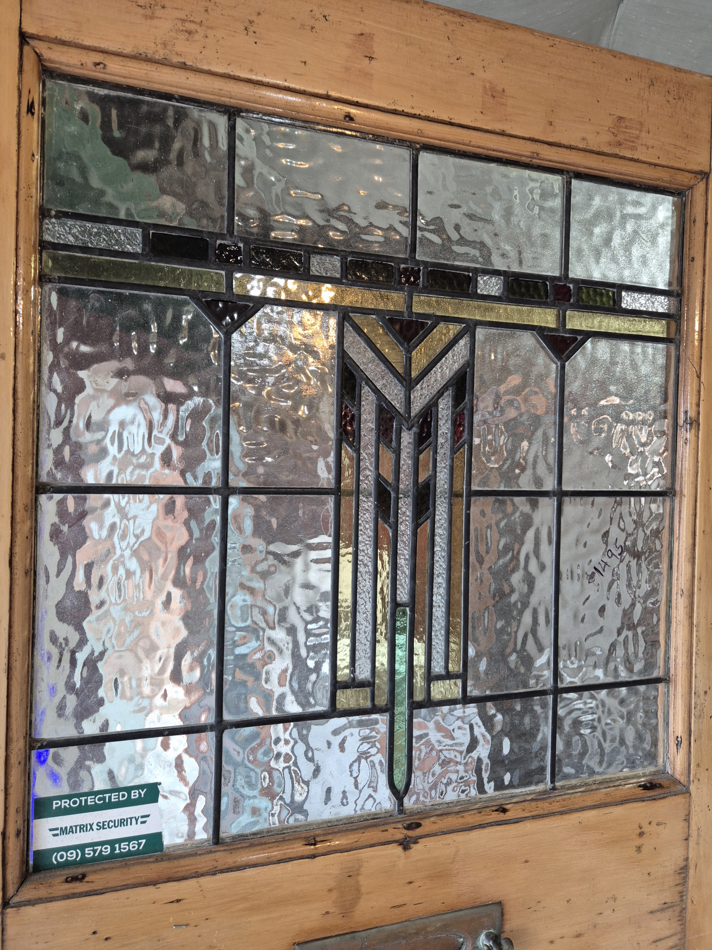 Lovely Villa / Bungalow Leadlight Door 2085 H x 855 W #2288