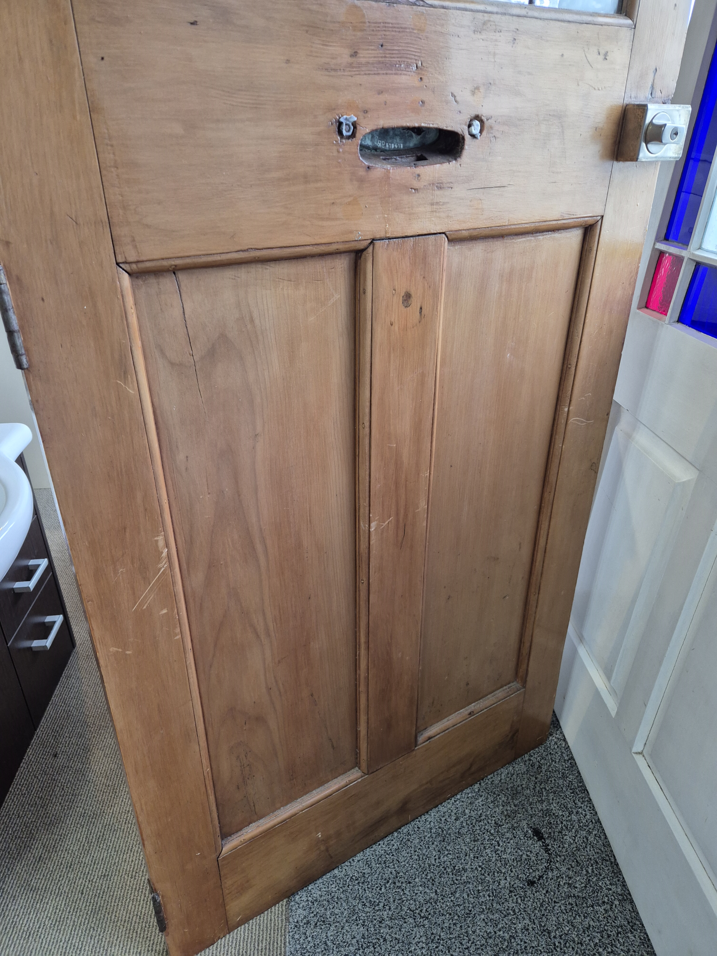 Lovely Villa / Bungalow Leadlight Door 2085 H x 855 W #2288