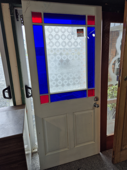 Stained Glass Villa Parlour Door 2030 H x 905 W #2290