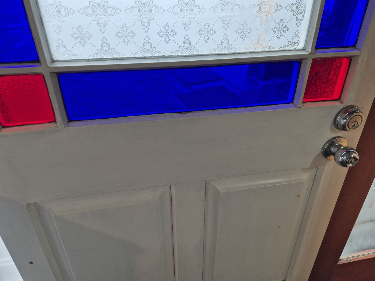 Stained Glass Villa Parlour Door 2030 H x 905 W #2290