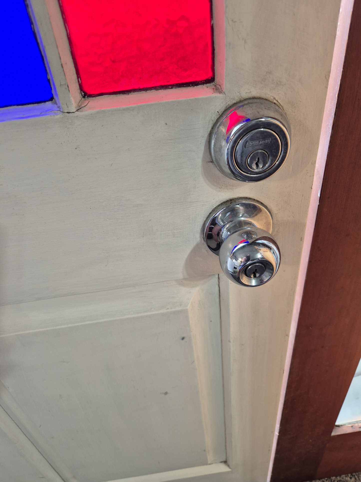 Stained Glass Villa Parlour Door 2030 H x 905 W #2290