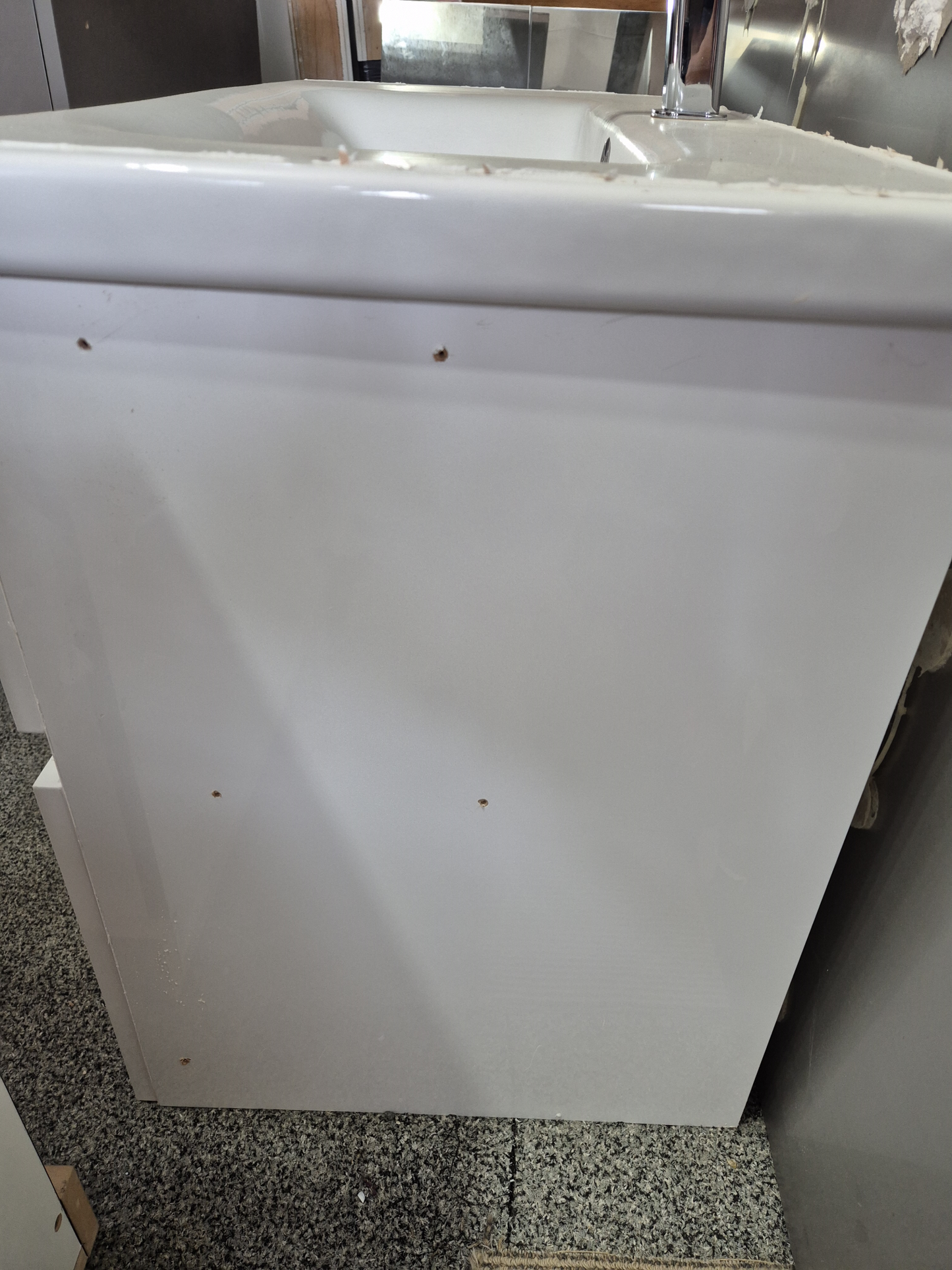Wall hung vanity with 2 soft close draws & mixer tap 895x450 #2291