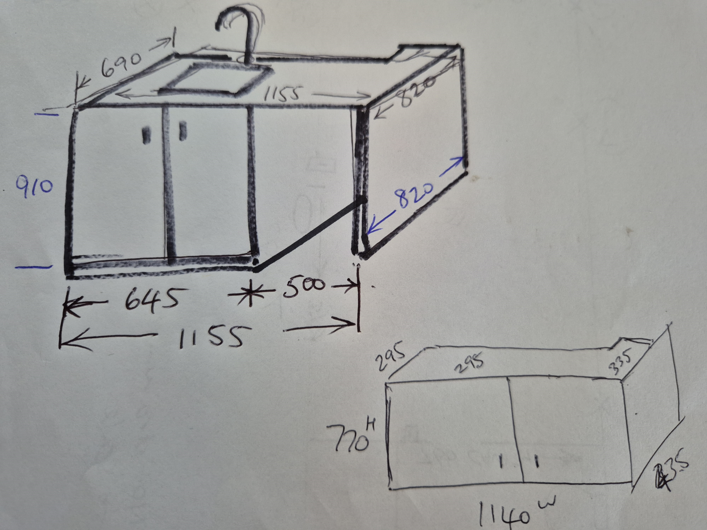 Near New Laundry / Kitchen unit + Overhead cupboard #2285
