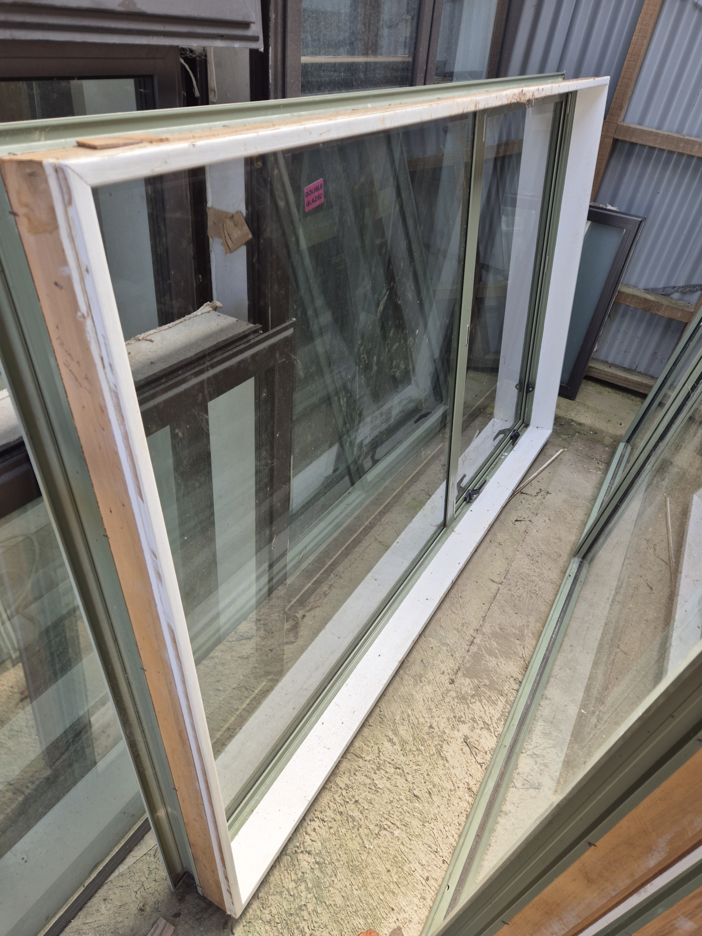 Mist Green Job Lot of Aluminium Joinery, priced individually
