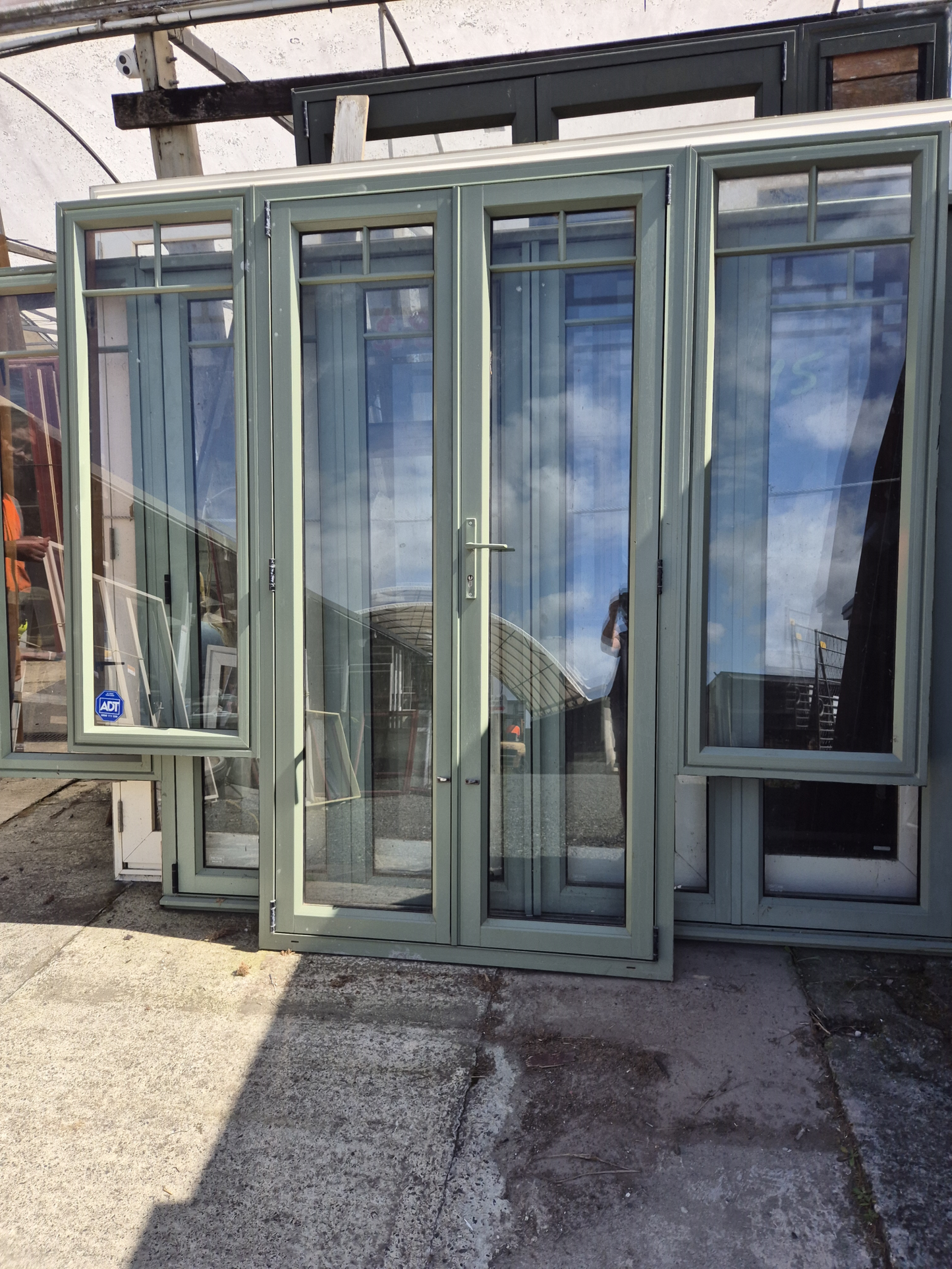 Mist Green Job Lot of Aluminium Joinery, priced individually