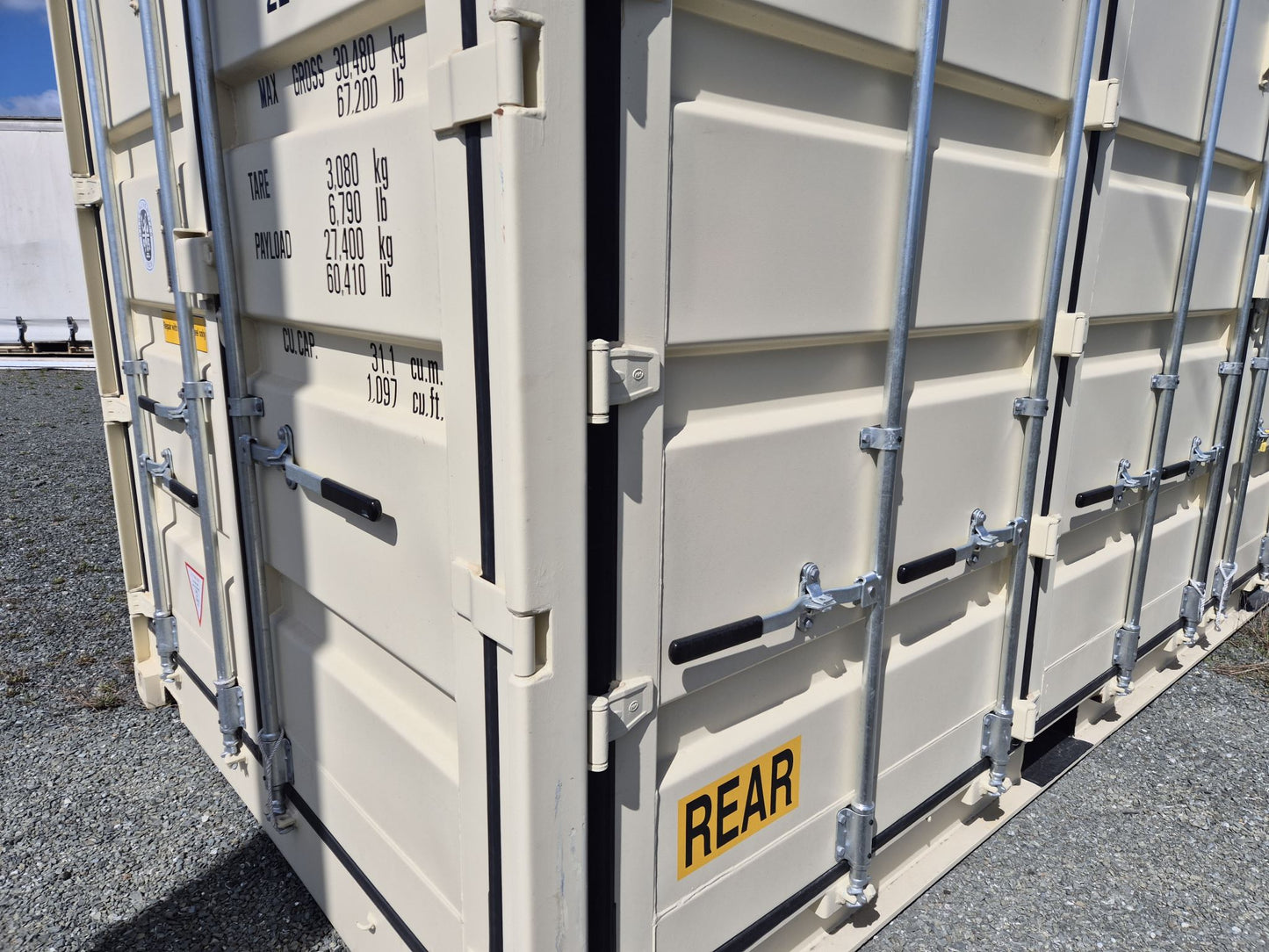 A GRADE 20FT SIDE OPENING CONTAINER done 1 trip