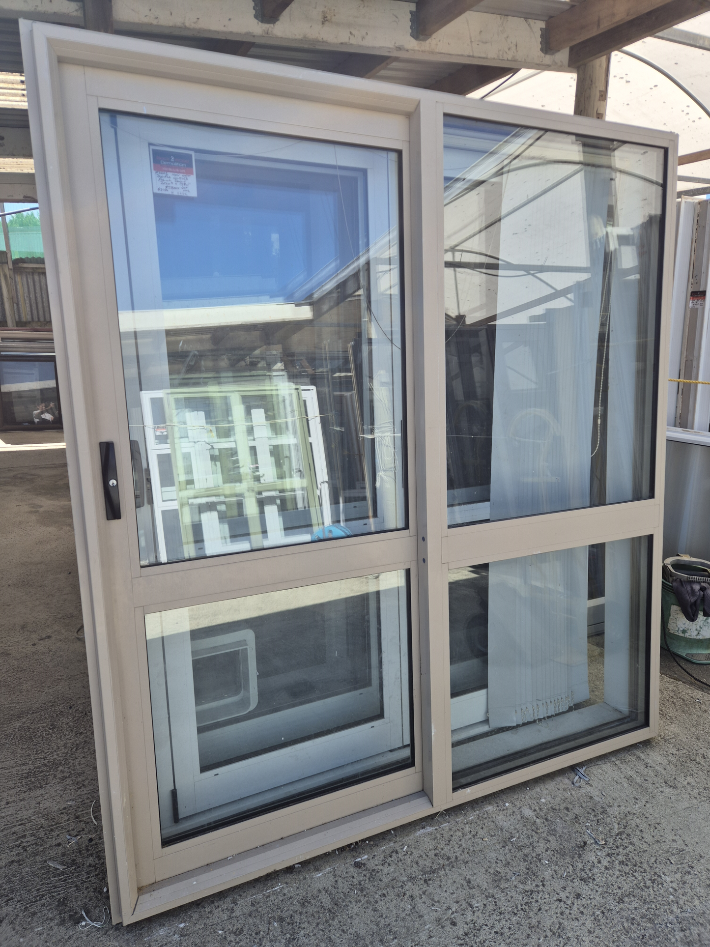 Double Glazed Ranchslider with keys 2m H x 1.8 W #2298