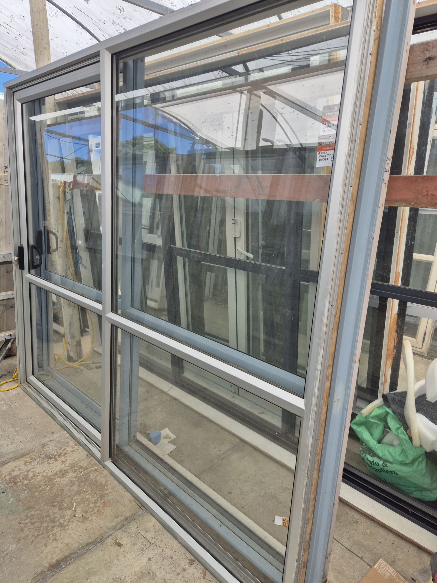 Silver Ranchslider 2m H x 2350 W #2303