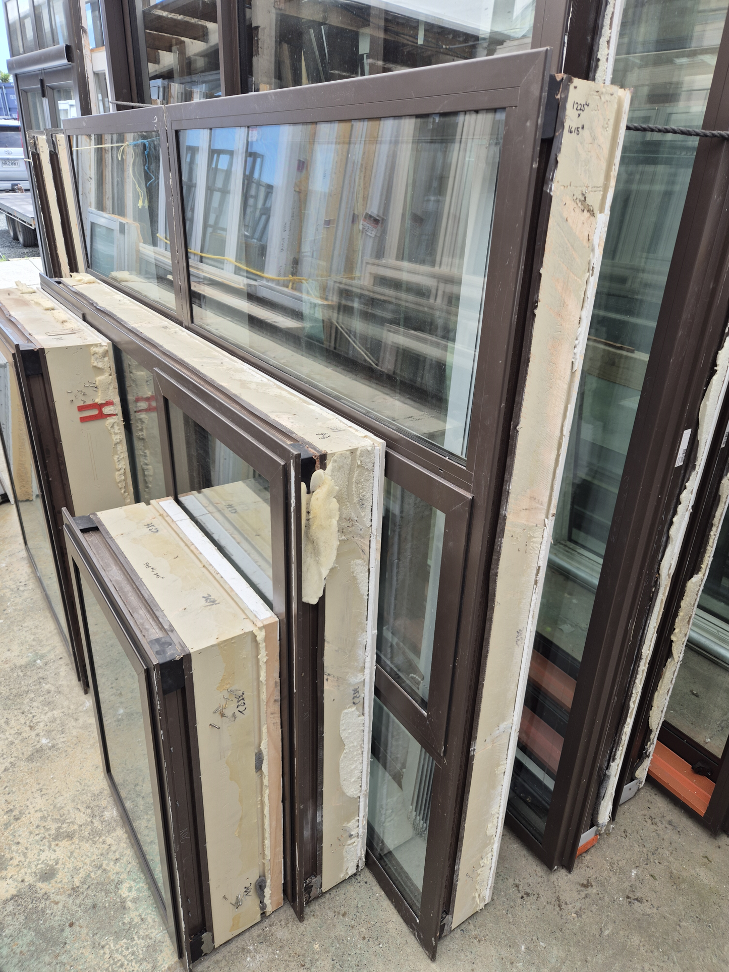 House lot of Near New Double Glazed Joinery Stacker sliders etc