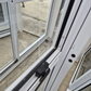 White Ranchslider with opening window 2m H x 1.8W #2274