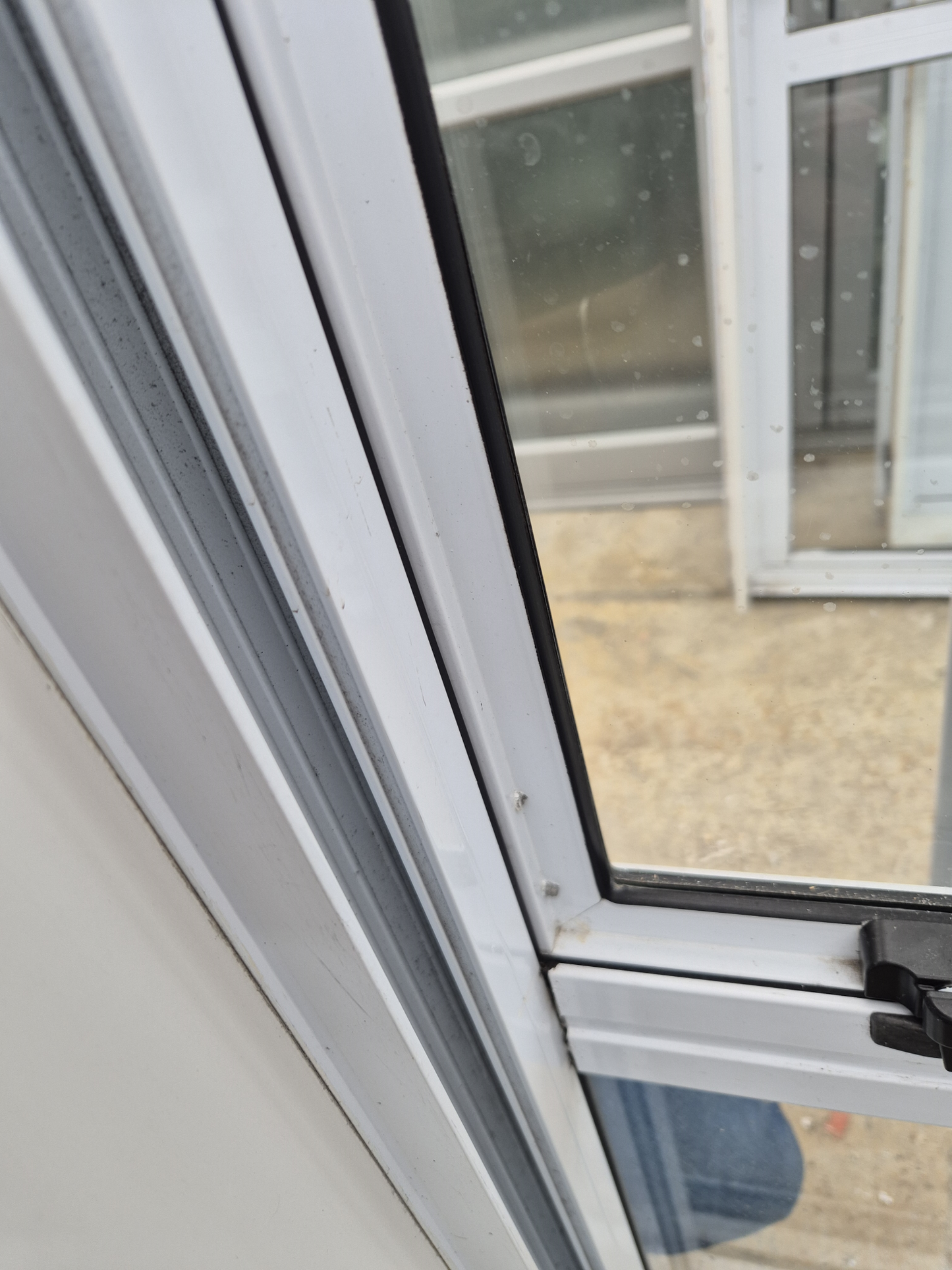 White Ranchslider with opening window 2m H x 1.8W #2274