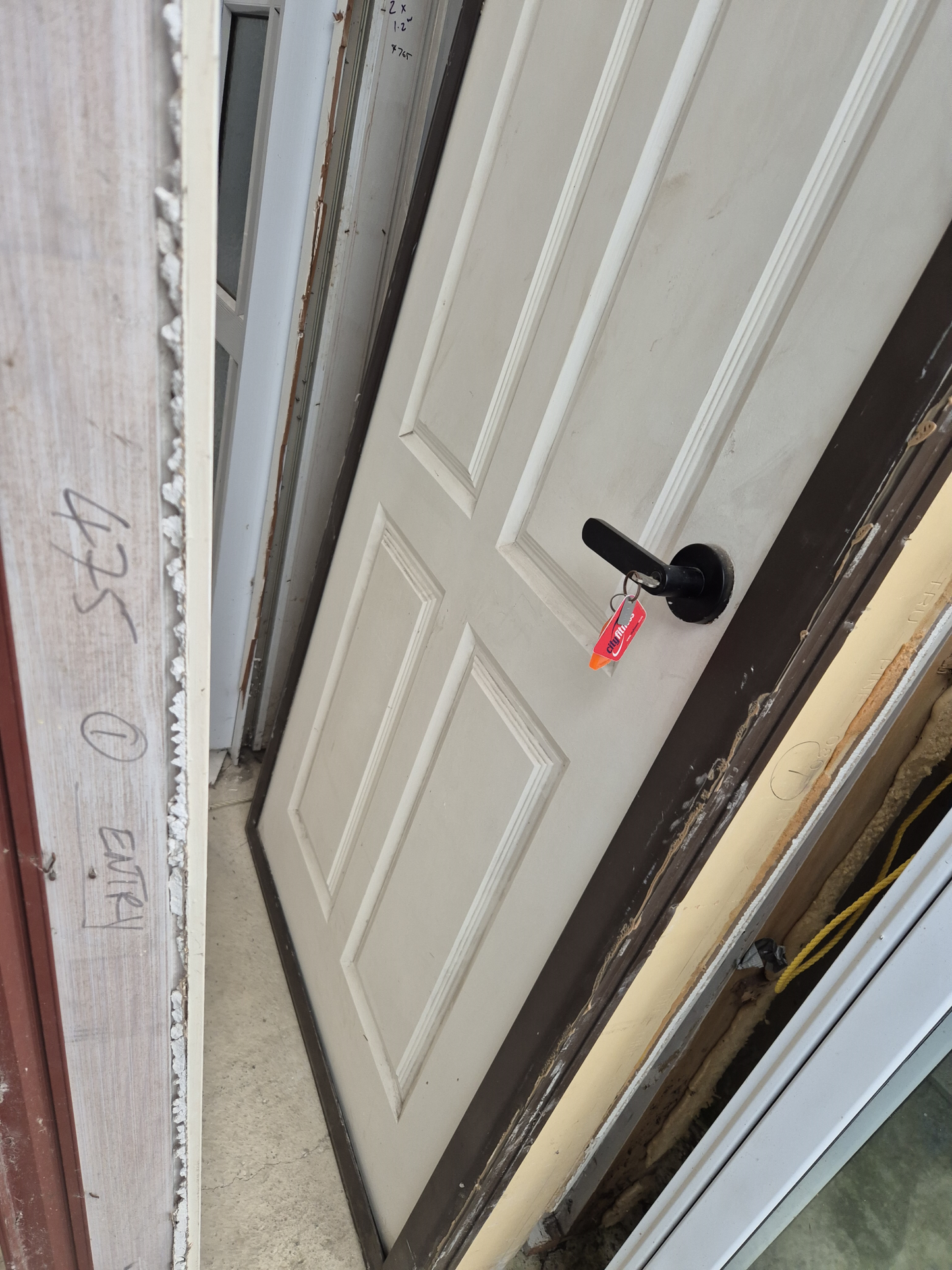 Entrance Door 2050 H x 880 opens inwards #2322