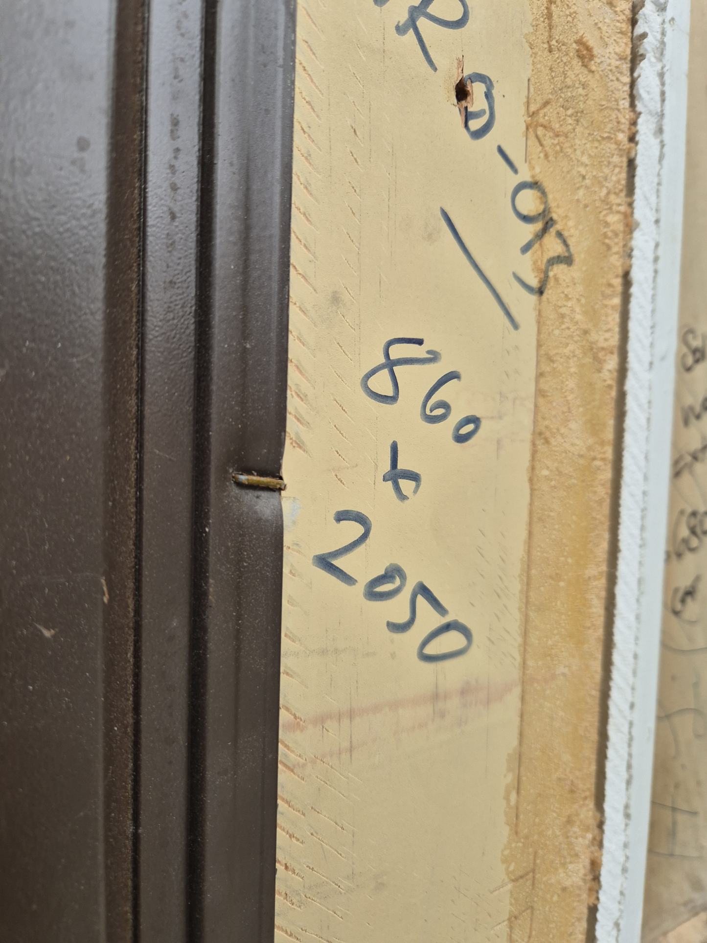 Entrance Door 2050 H x 880 opens inwards #2322