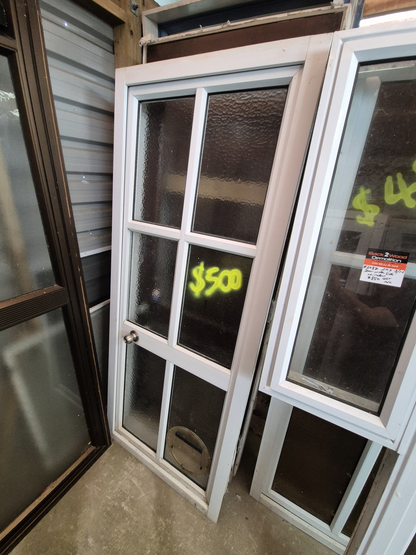 *SALE* White Aluminium Door 2mH x 800 W #2314