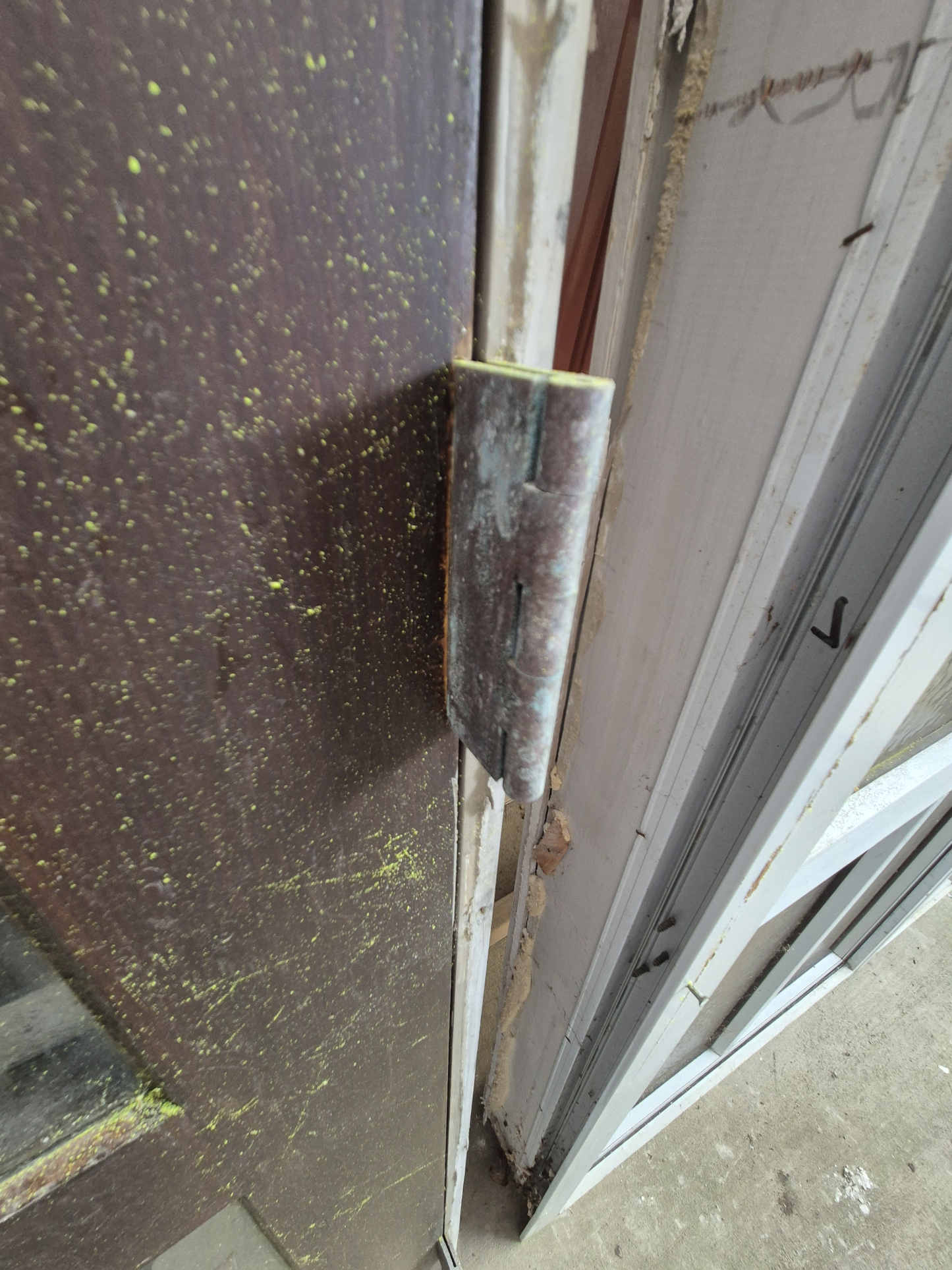 Cedar exterior door, opens outward 2190 H x 855 W #2318