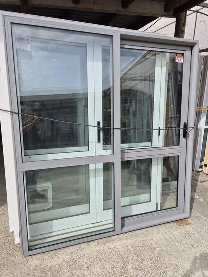 Double Glazed, Sandstone Grey Ranchslider 1.8m Wide #2325
