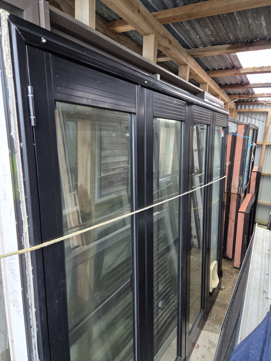 Black Bifolding Door 2m H x 2.41 W #2293