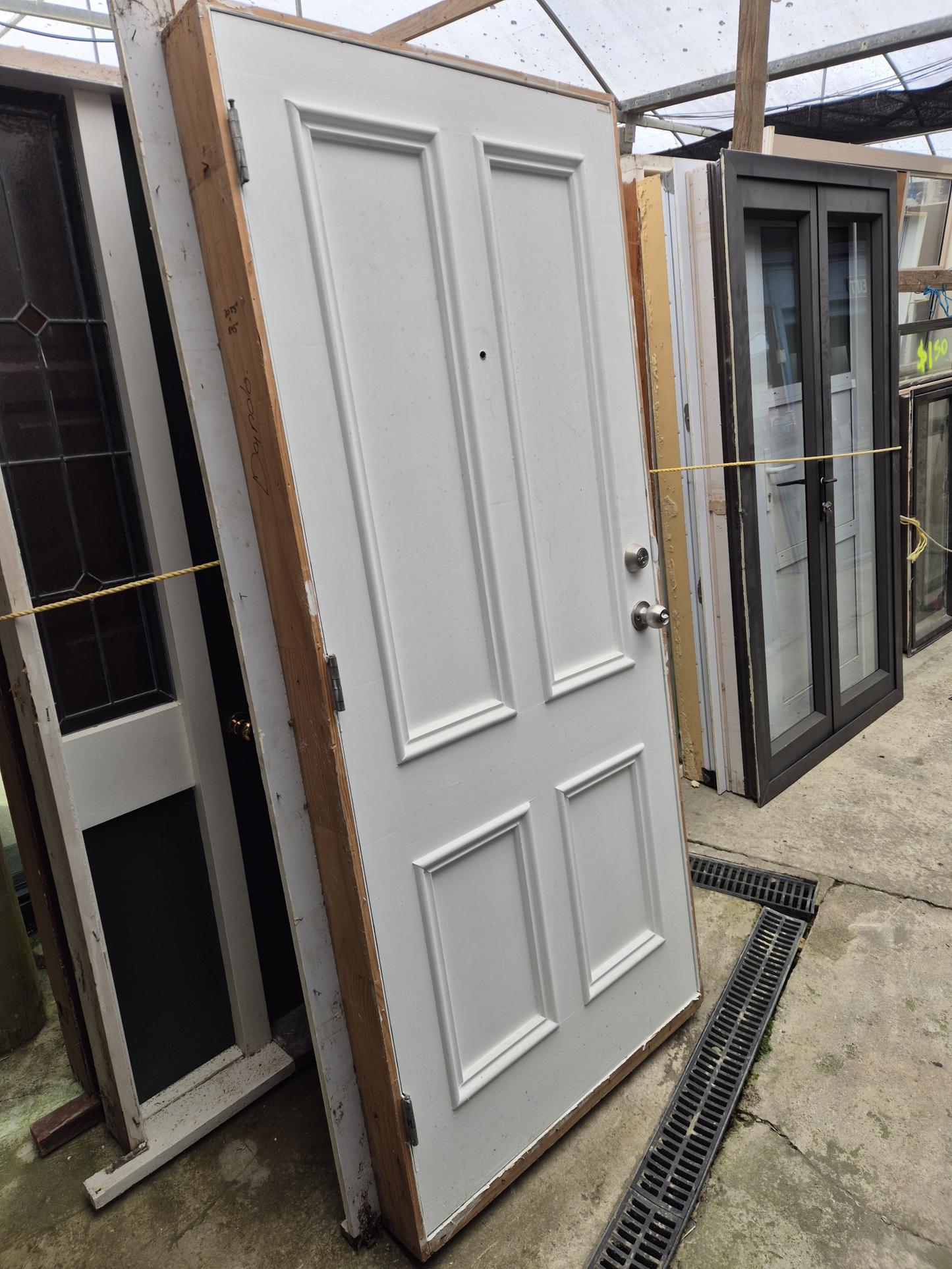 4 Panel Villa Door with frame 2040 H x 900 W #2334