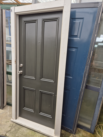 4 Panel Villa Door with frame 2040 H x 900 W #2334