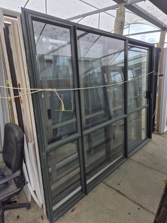 Karaka Green Ranchslider with window 2 H x 2.7W #2335