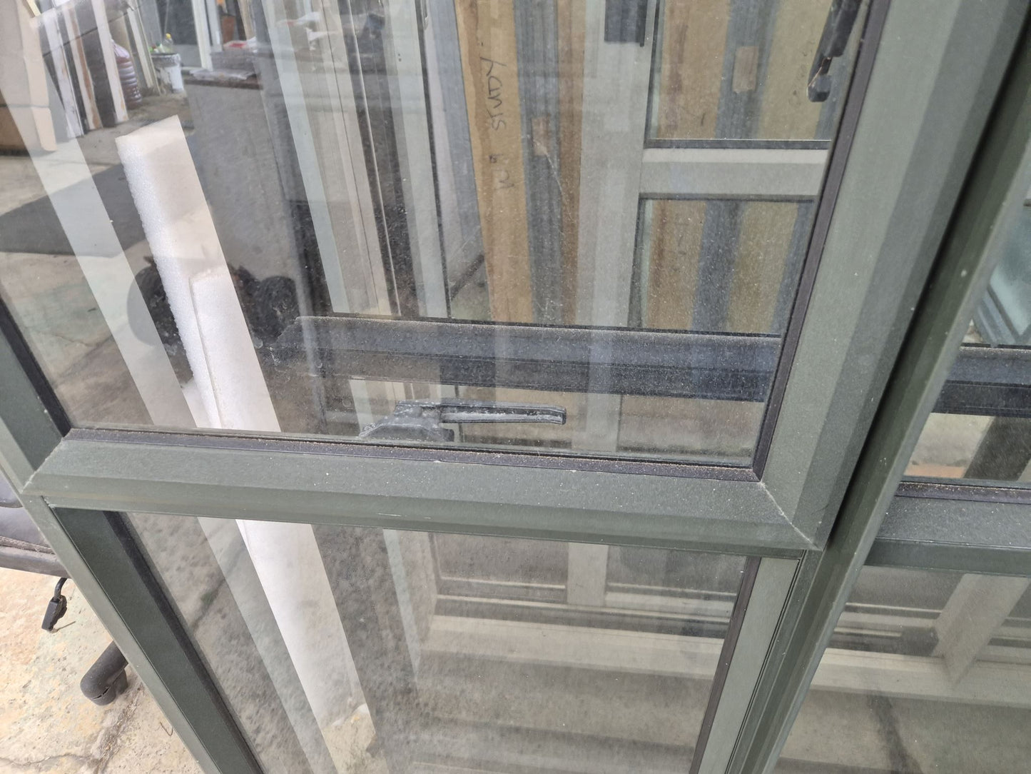 Karaka Green Ranchslider with window 2 H x 2.7W #2335