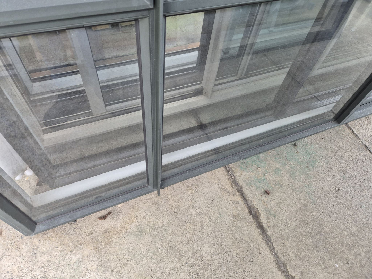 Karaka Green Ranchslider with window 2 H x 2.7W #2335