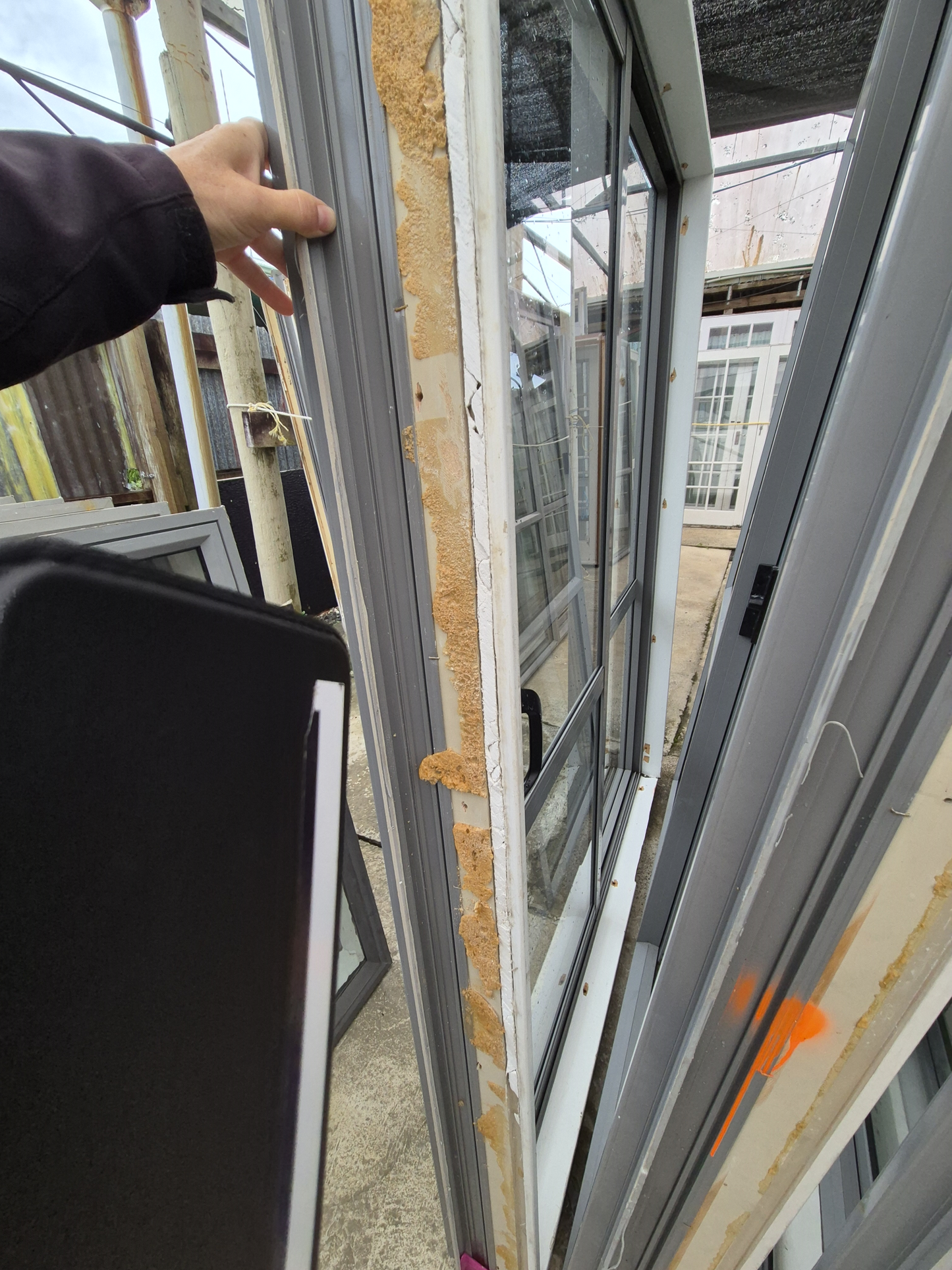 Grey Ranchslider 1960 H x 1500 W #2337