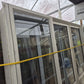 Cream Bi-parting Sliding Door with opening windows 2 H x 2.56W #2338