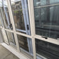 Cream Bi-parting Sliding Door with opening windows 2 H x 2.56W #2338